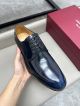 Ferragamo Man Black and blue Calfskin Business Leather Shoes 0428118 (7)_th.jpg